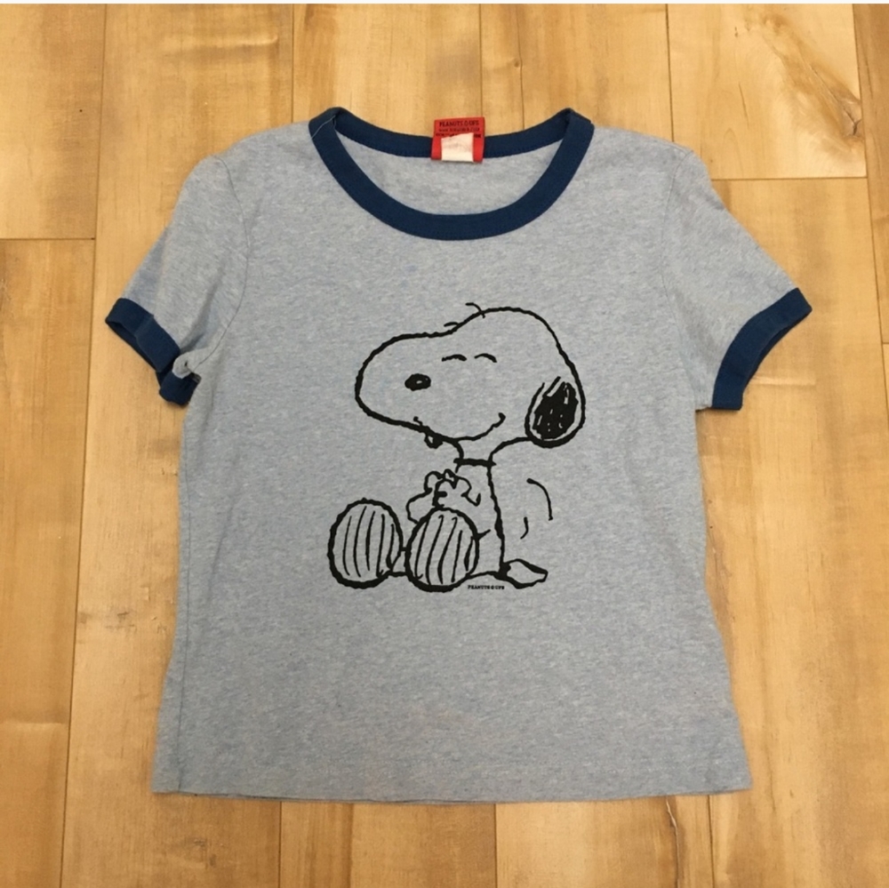 (2/$20) EUC 90s Peanuts Schulz by doe Snoopy Top